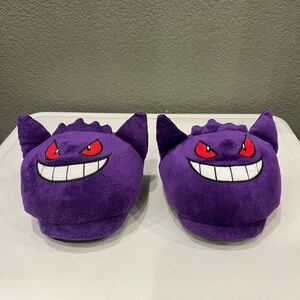 Pokemon Gengar Purple Plush Slippers Adult Size S Bioworld Official 2016